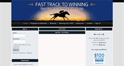 Desktop Screenshot of fasttracktowinning.com